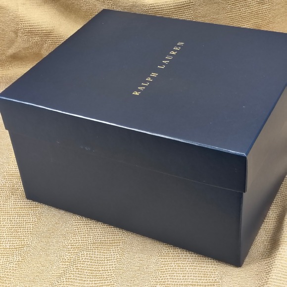 Ralph Lauren Hudson Plaid Crystal Decanter Carafe & 2 Tumbler Glasses Gift Set - Picture 14 of 16